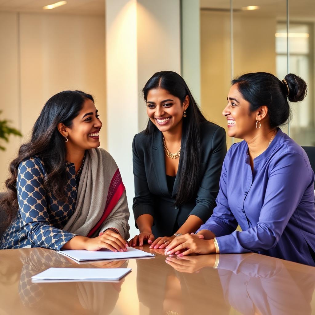Women professionals discussing returnee hiring insights and the DivHERsity benchmarking report